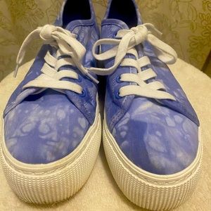 Neely Pass Platform Sneaker In Blue Tie Dye Canvas, Size 8 M Abound shoes